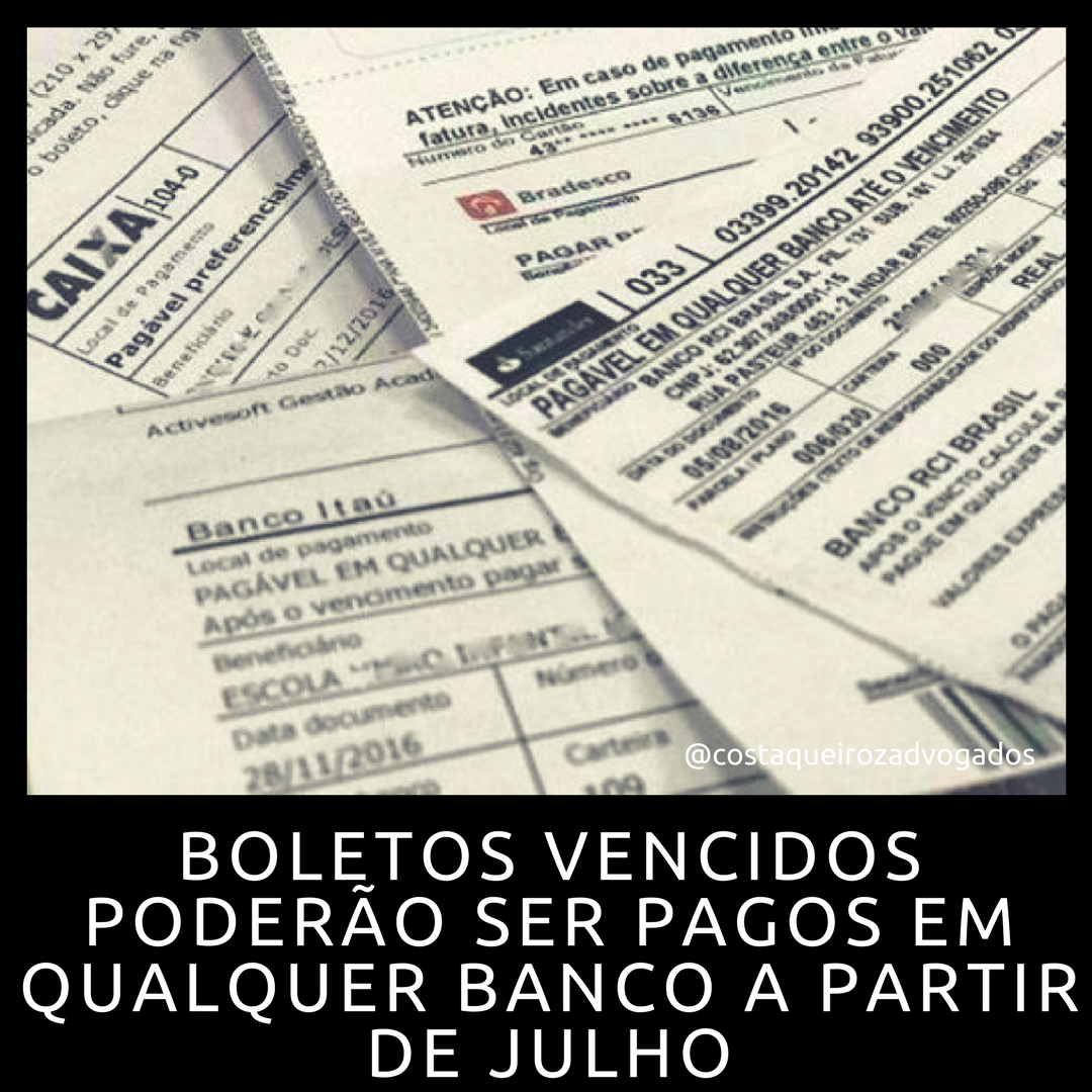 Leia mais sobre o artigo Boletos vencidos poderão ser pagos em qualquer banco a partir de julho